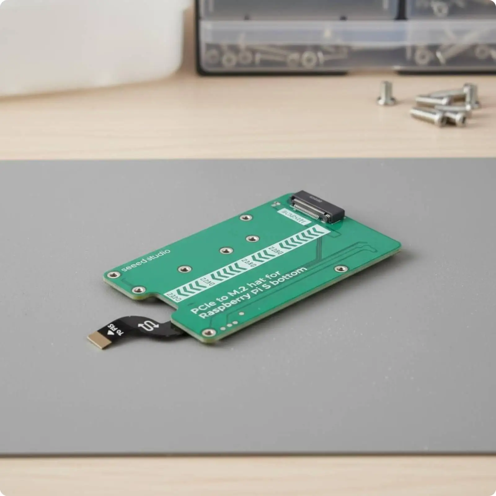 Ordinateur monocarte Pi 5, carte d’extension NVMe, adaptateur M.2 pour transfert de données à haut débit.