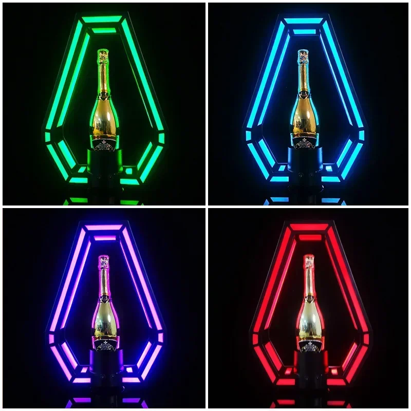 Rechargeable LED Bottle Glorifier Display Stand  VIP Champagne Presenter for Nightclub Lounge and Bar Party Decorations