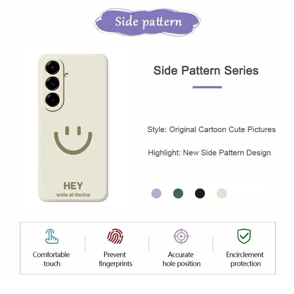 รูปแบบการแสดงออกโทรศัพท์มือถือปกหลังสําหรับ Samsung Galaxy A56 A32 A23 A22 5G A32 A23 4G A55 A54 A53 A52 A51 A35 นุ่ม