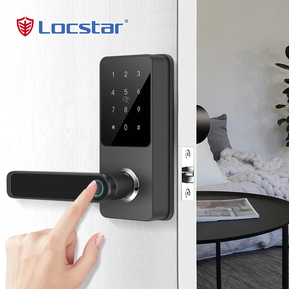 Keyless Wifi Cerradura Serrure Inteligente Digital Card Fingerprint Password Electric Mortise Key Interior App Smart Door Locks