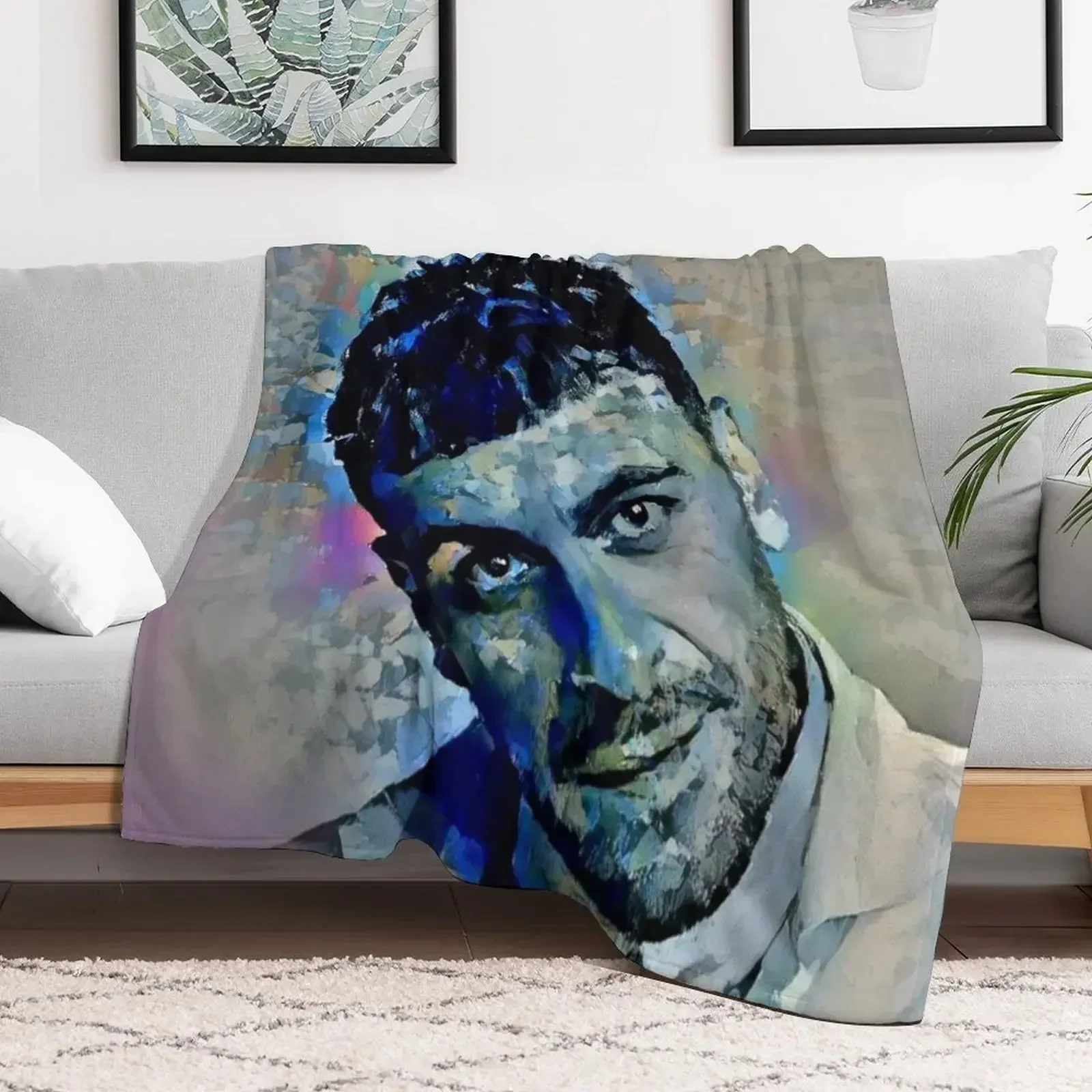 

Joe Gilgun Pop Art Portrait Throw Blanket Vintage Soft Big Soft Plaid Blankets