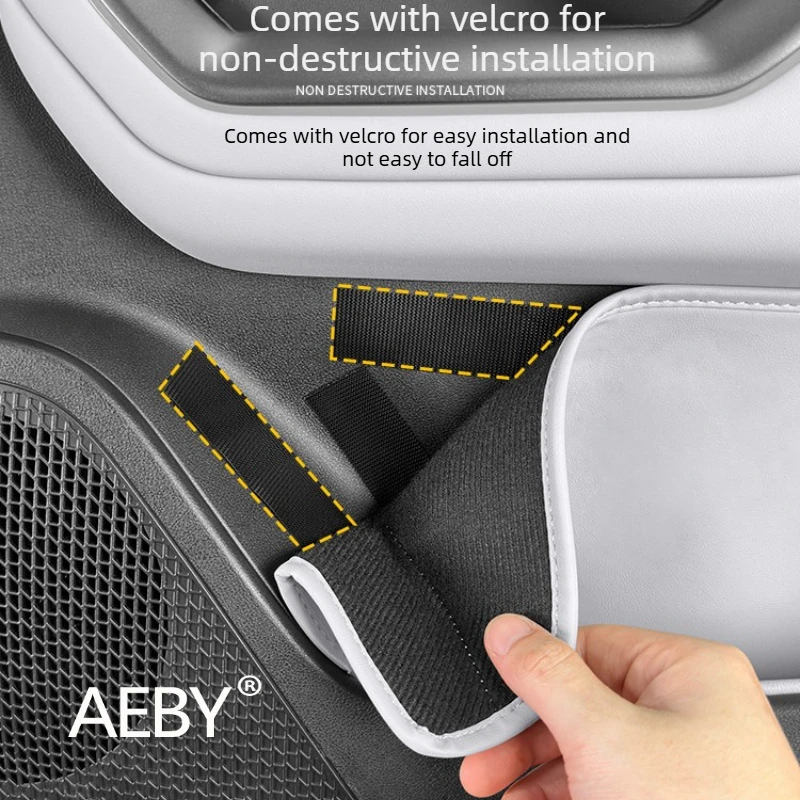 

For BYD Atto 2 Smart Driving Editio 2024-2025 Leather Door Pocket Organizer,Anti-Slip Side Storage Bag,Leather Liner