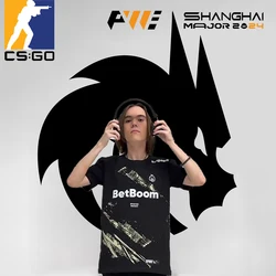 2024 Csgo Major Professional Spirit Team Uniform Game E-sports Club Player Donk Same Top CS2 Shanghai Major Competition Tshirts