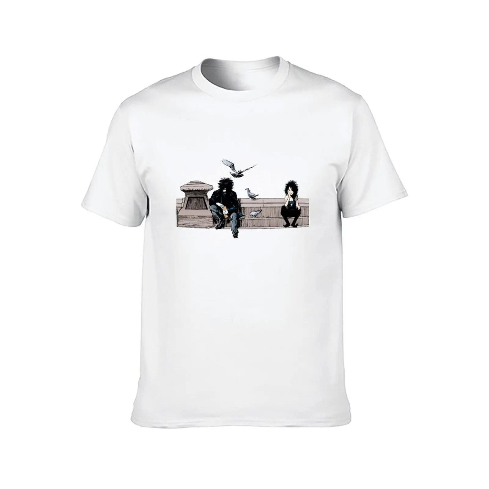 sandman, death, feed the pigeons, eternal, dream, god T-Shirt anime t shirts oversize t shirts for man graphic tees T-Shirt