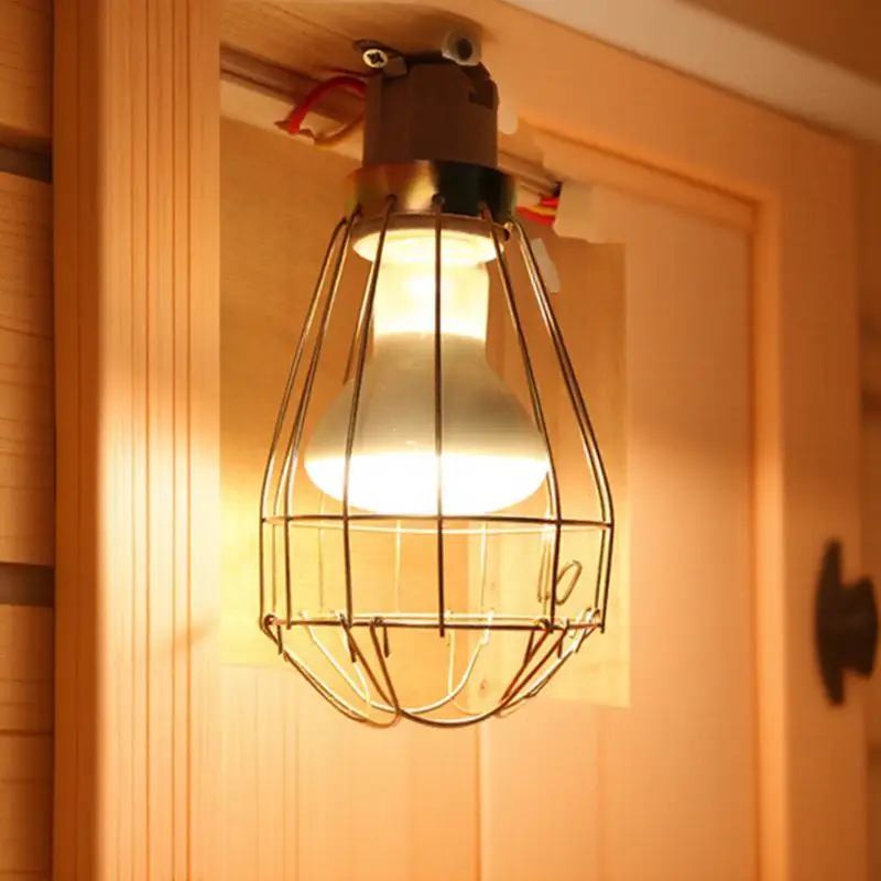 غطاء مصباح الزواحف العالمي شديد التحمل لمصابيح حرارة الحيوانات الأليفة حماية الحروق يناسب جميع مصابيح تسخين الزواحف السلاحف