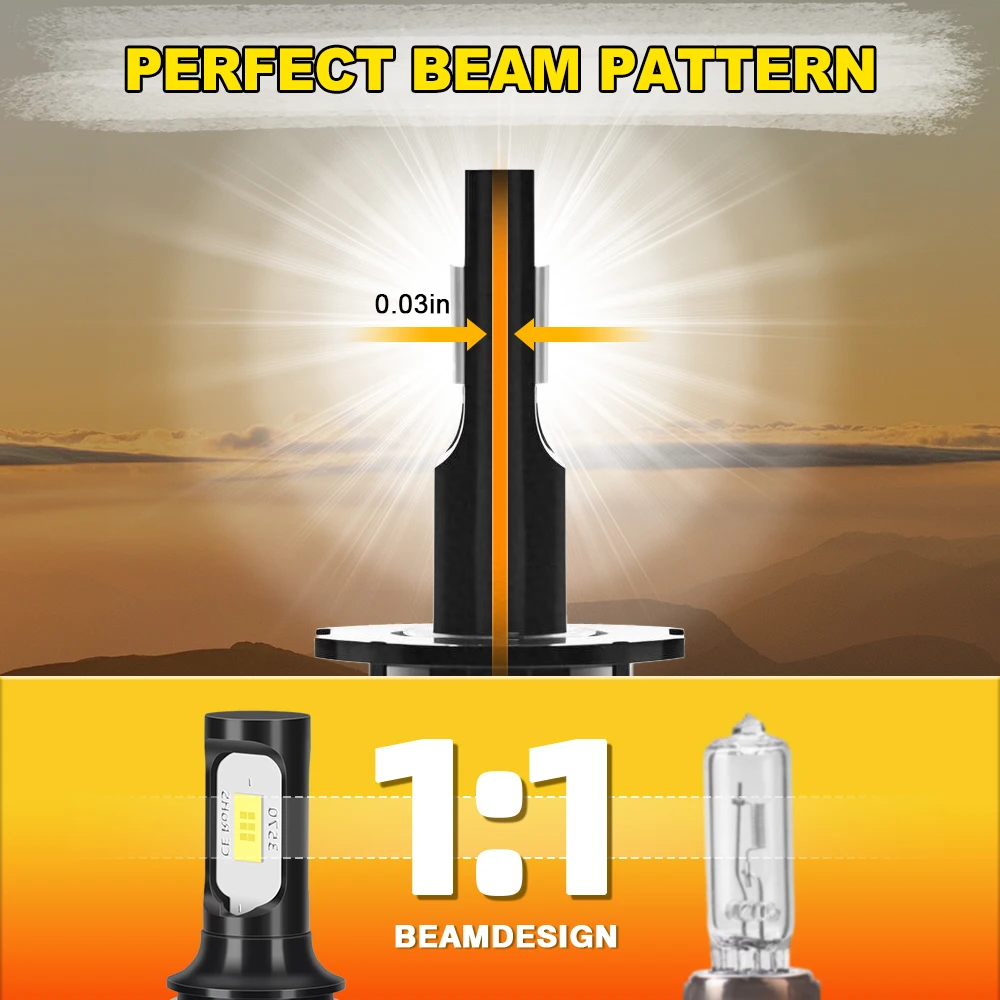 2X LED Car Light Front Bulb Fog Lamp 20000LM Plug and Play For Hyundai Azera 2006 2007 2008 2010