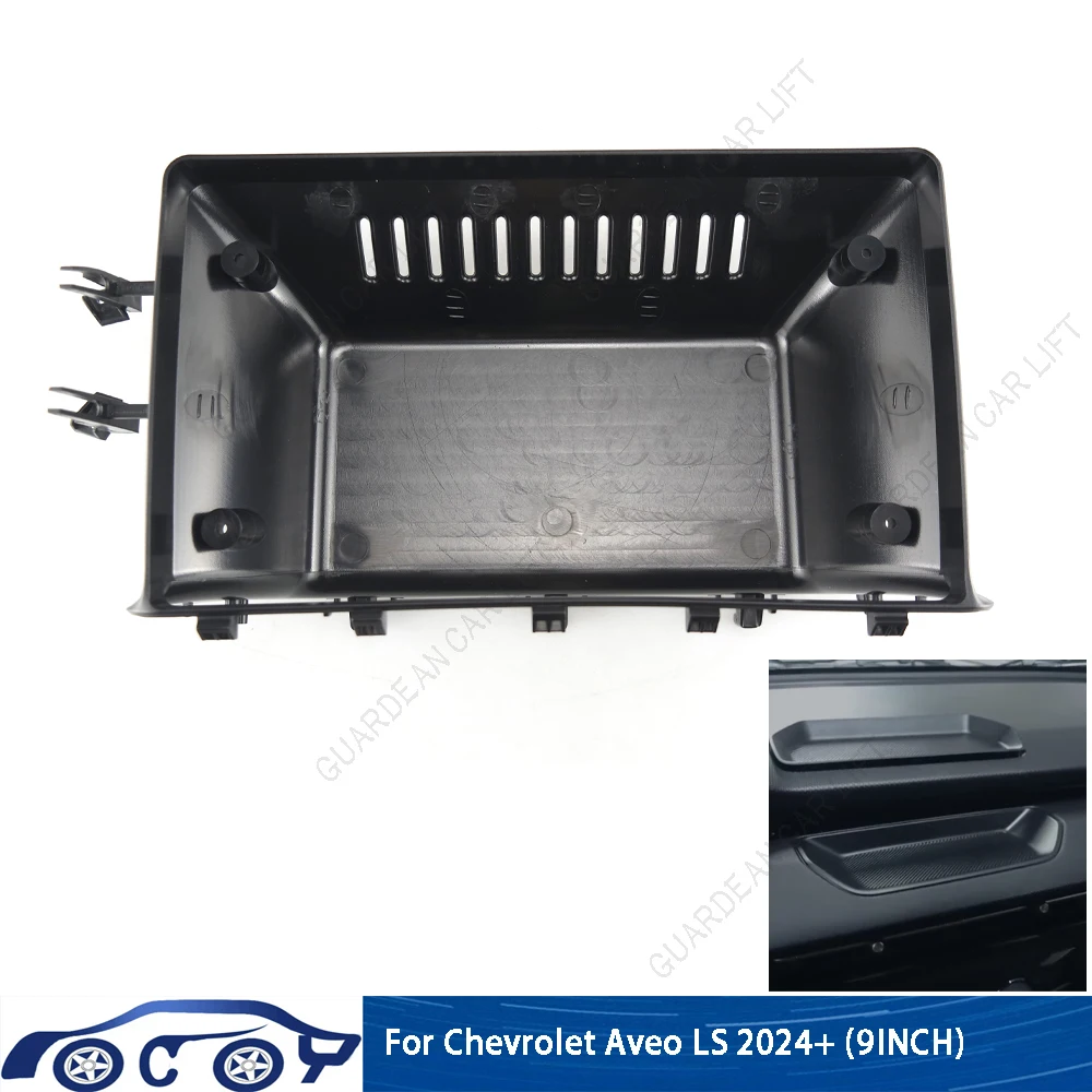 Marcos de radio para coche de 9 pulgadas para Chevrolet Aveo LS 2024+, marco de estéreo Android, panel de unidad principal de 2 DIN, embellecedor de salpicadero