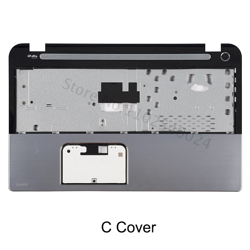 Imagem -03 - Laptop Lcd Tampa Superior Traseira para Toshiba S50-a S50d-a S55-a S55d-a P55t Dobradiças Moldura Frontal Palmrest Inferior Case Tampa Traseira Prata Novo