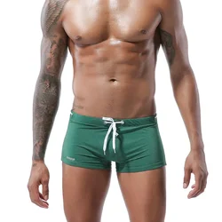 Boxer da bagno da uomo Sexy Bikini costumi da bagno uomo nuoto Boxer slip Beach Short Surf Jammer Surf Trunks costume da bagno maschile Beachwear