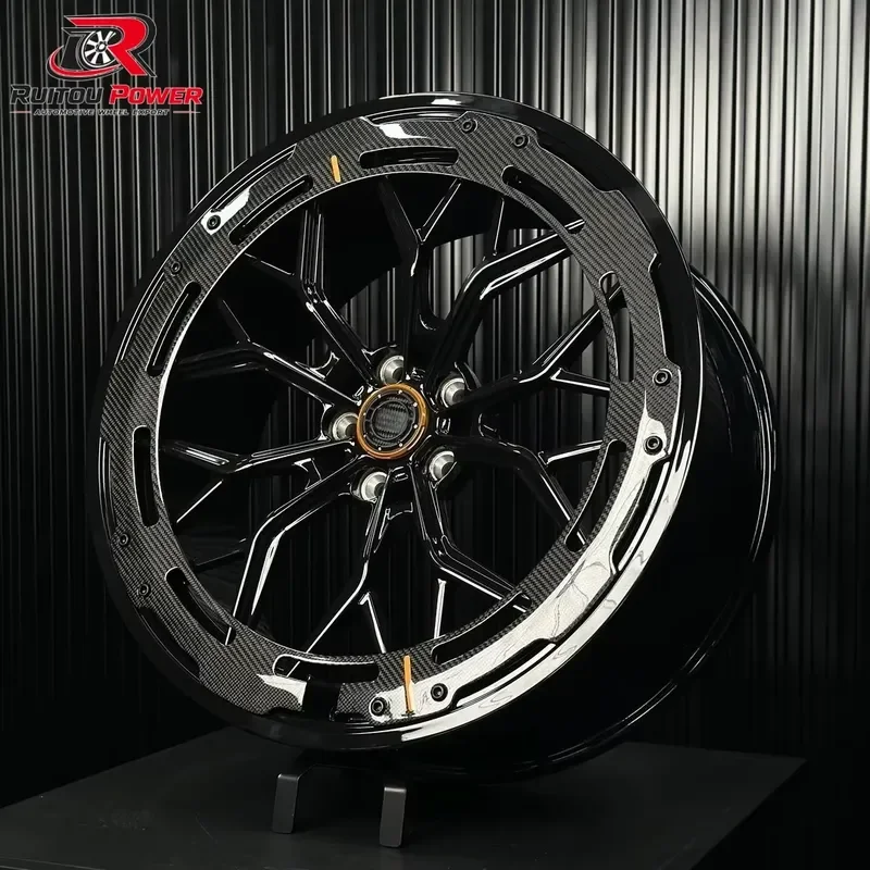 Racing Grade Carbon Fiber Hybrid Forged Wheels 5x112 5x120 5x130 Lightweight Sport Car Rims for R8