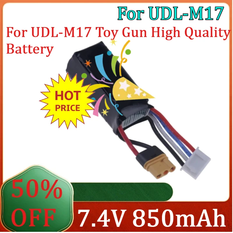

New 11.1V 850mAh 25C For UDL-M17 Toy Gun High Quality Battery New High-power Lithium Battery