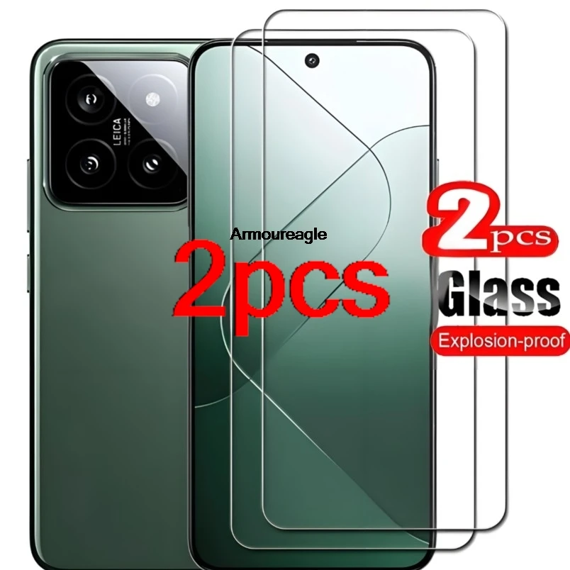 

2 шт., 9H Clear HD для Xiaomi 14, чехол из закаленного стекла на Xiaomi14 13 15 Xiaomi13, Xiaomi15, защитная пленка для экрана, прозрачная пленка