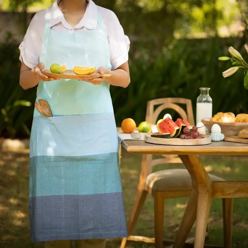 

Stylish & Durable Cotton Apron - Comfortable Waffle Design for Kitchen Use