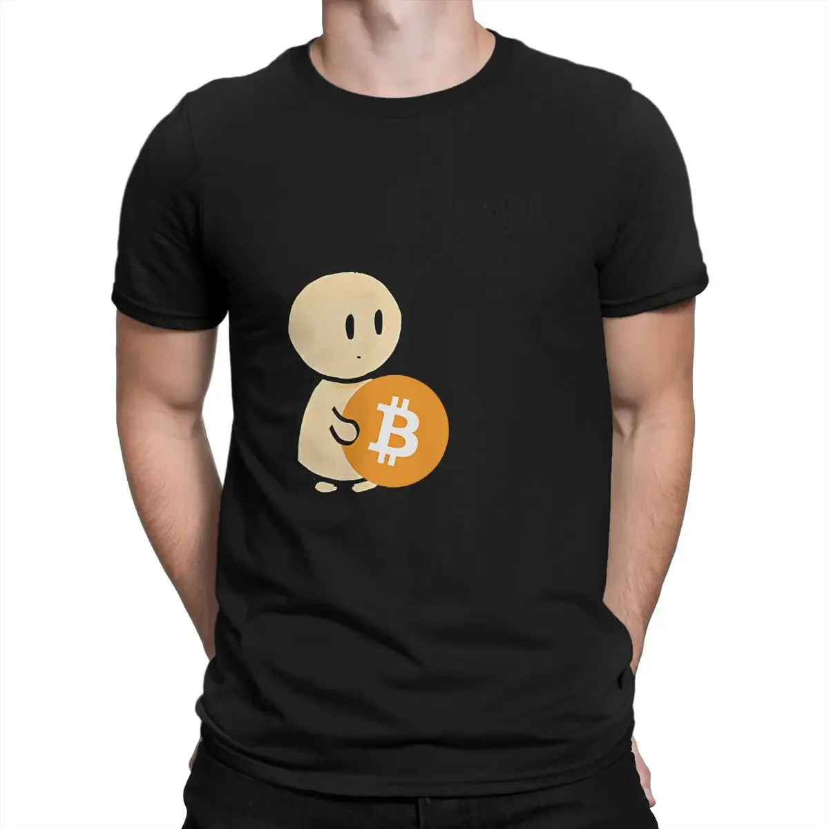 Harajuku Grunge Men's Tshirt Polyester Men Tops Blockchain Bitcoin The Little HODLer harajuku graphic t shirts oversized tshirt