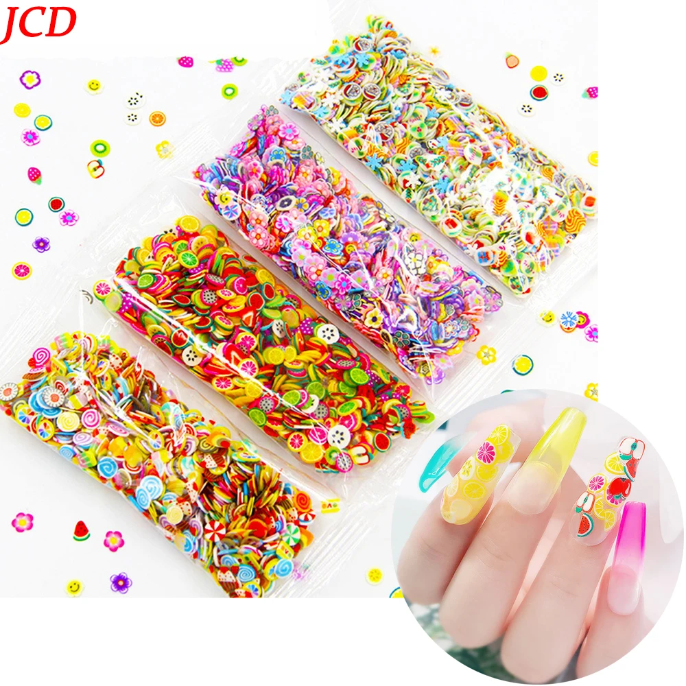 1000 Pieces/set Of Nail Stickers, Nail Water Diamonds, Mixed Nail Accessories, Fruit Chips, Beauty Patches, Nail Decals