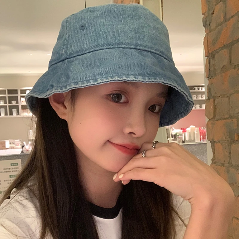 Женское джинсовое ведро в стиле ретро