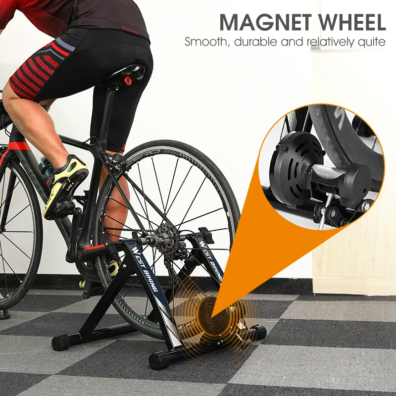 【新品】WEST BIKING マグネット抵抗ローラー台 WEST BIKING Indoor Bike Trainer 6-Speed Magnetic Resistance