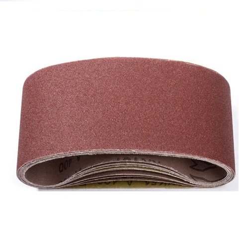 SATC 10PCS 4 x 24 in Butt Joint Aluminum Oxide Sanding Belts 40 Grit Abrasive Belt Customizable OEM Diameter 100mm