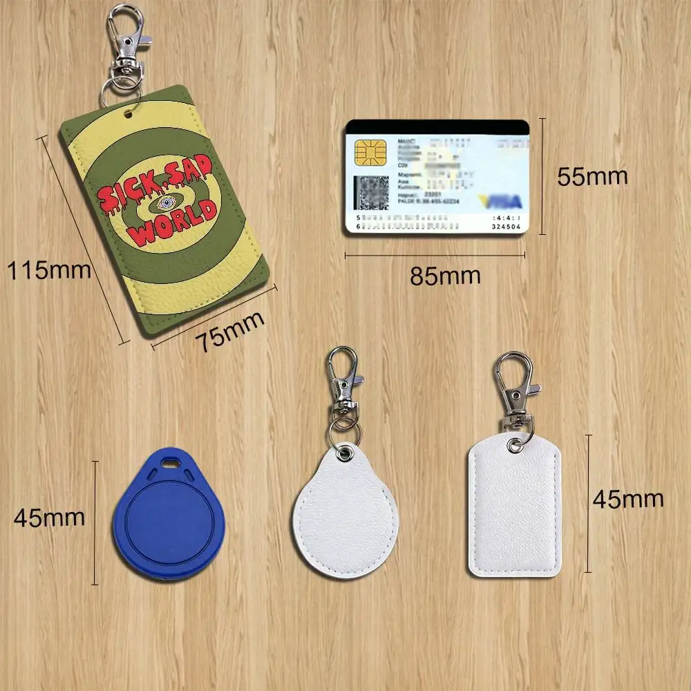 Humor Daria Morgendorffer Cartoon Singer Anime Card Keychain Fashion Pendant Bag ID Door Card Case Bus Card Cute Adult