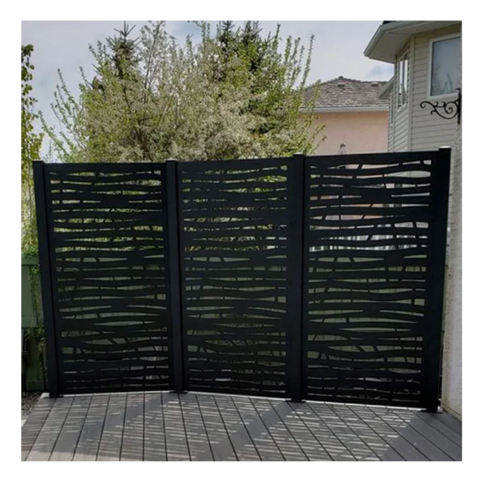 Custom Laser Cut Metal Decorative Outdoor Screening Decorative Fence Screening Panels Garden Fences