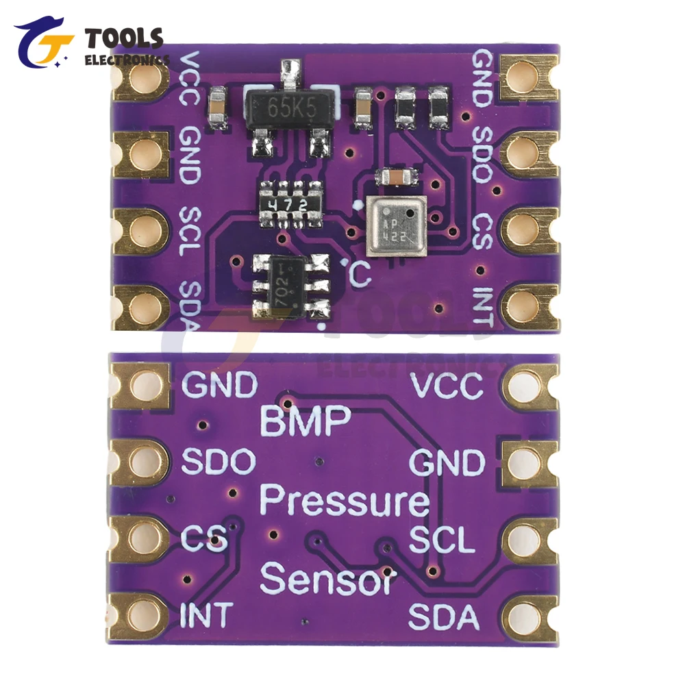 DC 2.0-5.5V High-precision BMP580 Atmospheric Pressure Temperature Sensor Module IIC SPI Compatible with BME280 BMP388