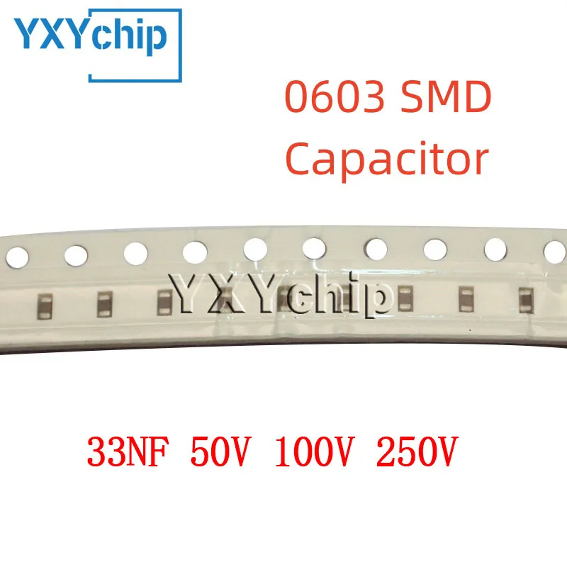 100PCS 0603 33NF 50…
