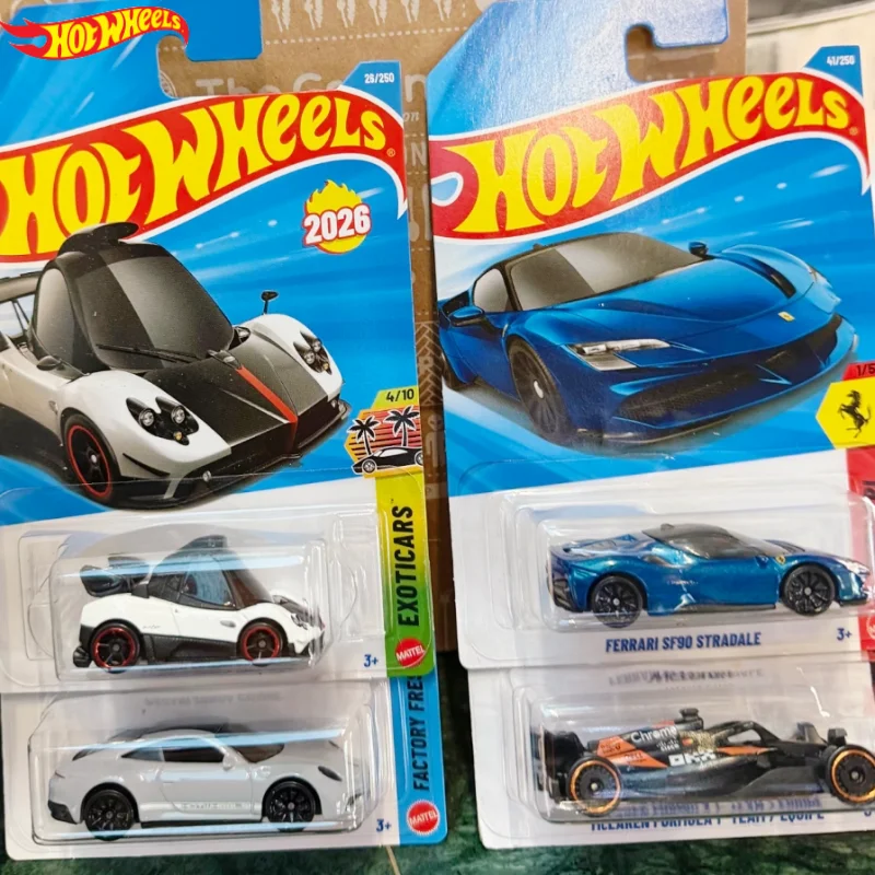 

Оригинальный чехол Hot Wheels 2026 B 1/64 Mainline Series Mclaren Bugatti Porsche Ferrari, коллекционный автомобиль, игрушечный литой автомобиль C4982