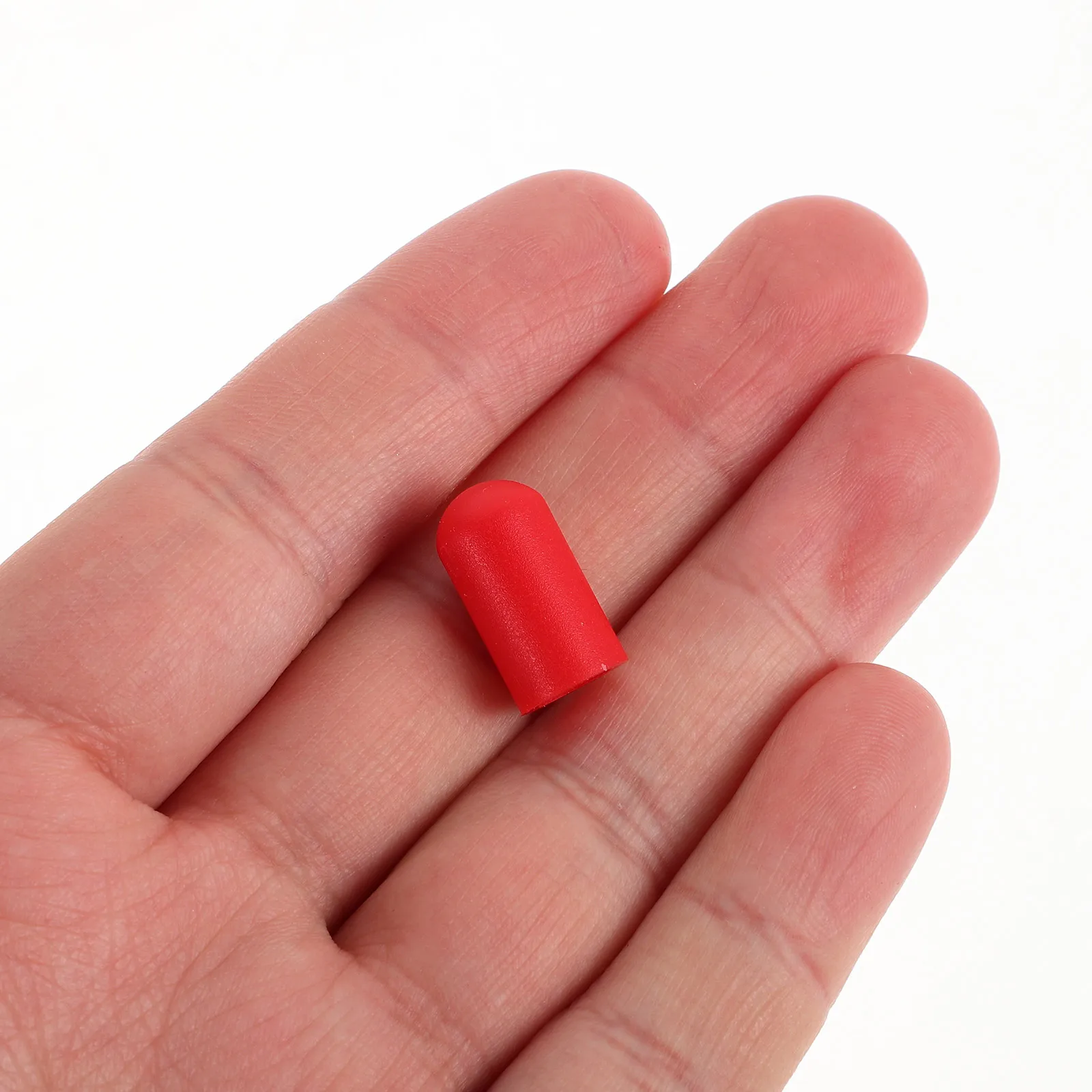 

10pcs Drumstick Protector Silicone Tips Red Soft Comfortable Replacement Mute Pads for All Drumsticks Practice Accessories