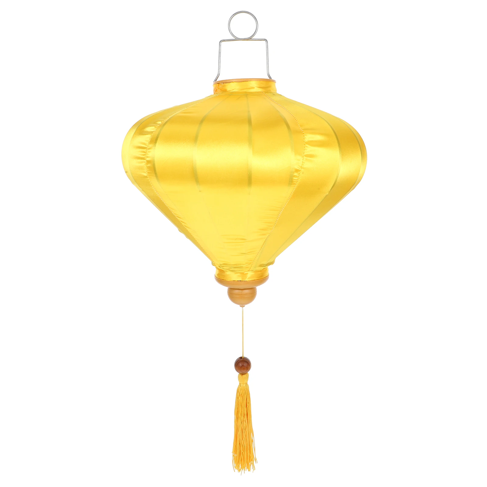 

1pc Diamond Lampshade Inch Yellow Vietnamese Lantern Decorative Lantern Wedding New Year Outdoor Silk
