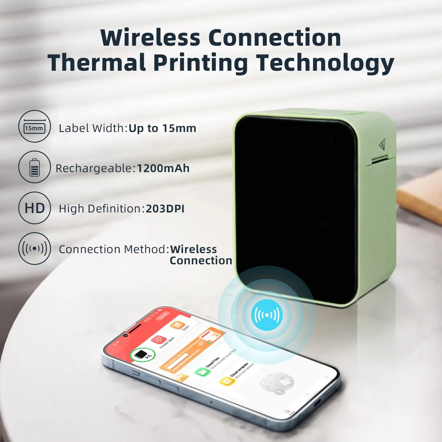 

MarkLife P15 Мини Портативный Термопринтер Беспроводная Bluetooth-совместимая этикетка-бирка для домашнего офиса Этикетировочная машина