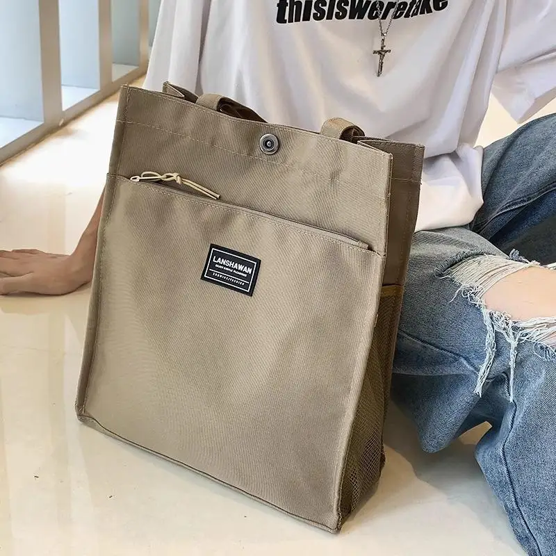 

Handbag Commuter Bag File Folder Storage Bag Tutoring Bag for Junior And Primary School Students Street Trend Leather Bag