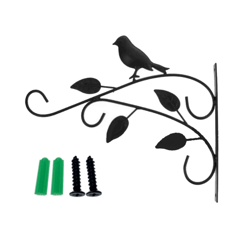 Colgador de plantas de Metal montado en la pared, gancho decorativo, ganchos de maceta para cesta de flores, alimentador de pájaros, carillón de viento, linternas