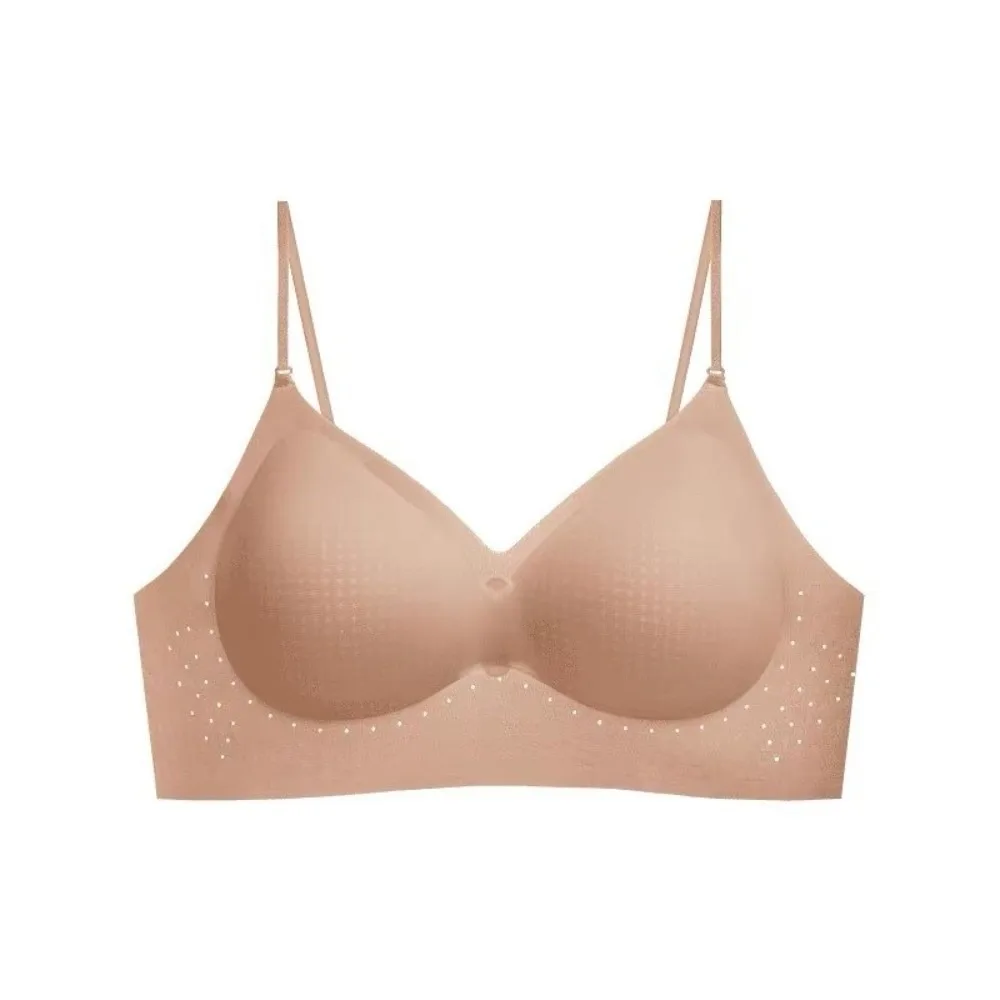 Anti-sagging Deep V Invisible Push Up Bra Wireless Shockproof Backless Halter Bra Breathable Support Seamless Multiway Bra Girls