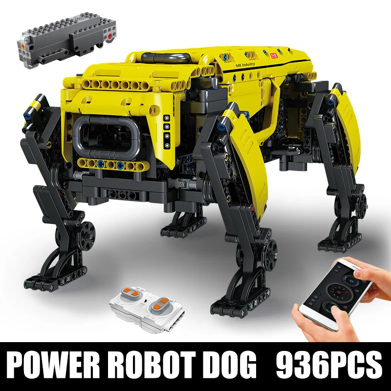 Mould King 15066 15067 Technisches Spielzeug Das APP&RC Motorisierte Boston Dynamics Big Dog Set Montage AlphaDog Bausteine