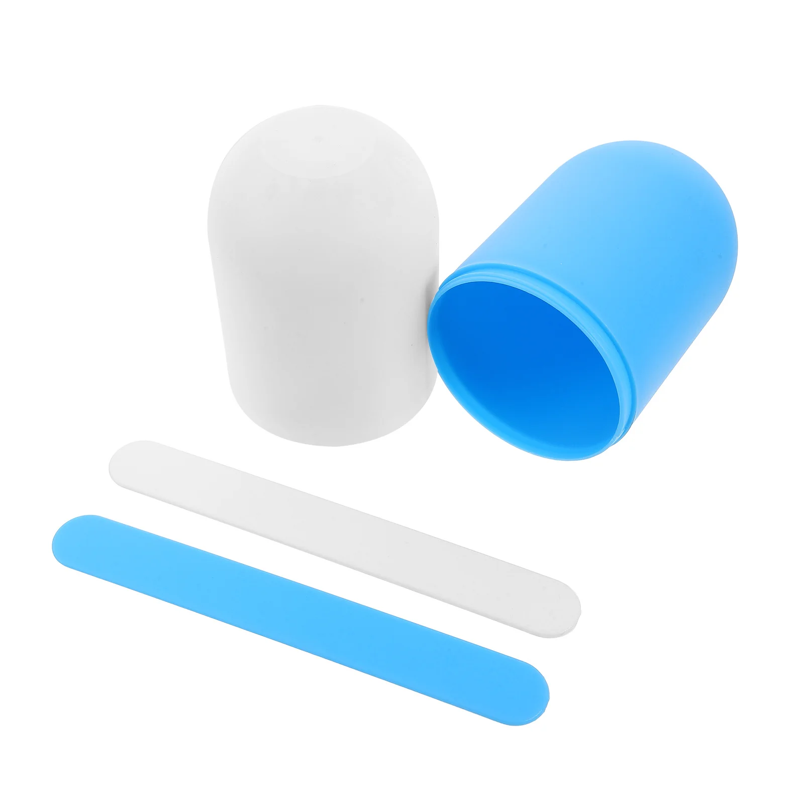 

1Set Tongue Depressors Kit Plastic Medical Grade Oral Exam Tools for Travel Outdoor Use with Storage Cup Tongue Depressors