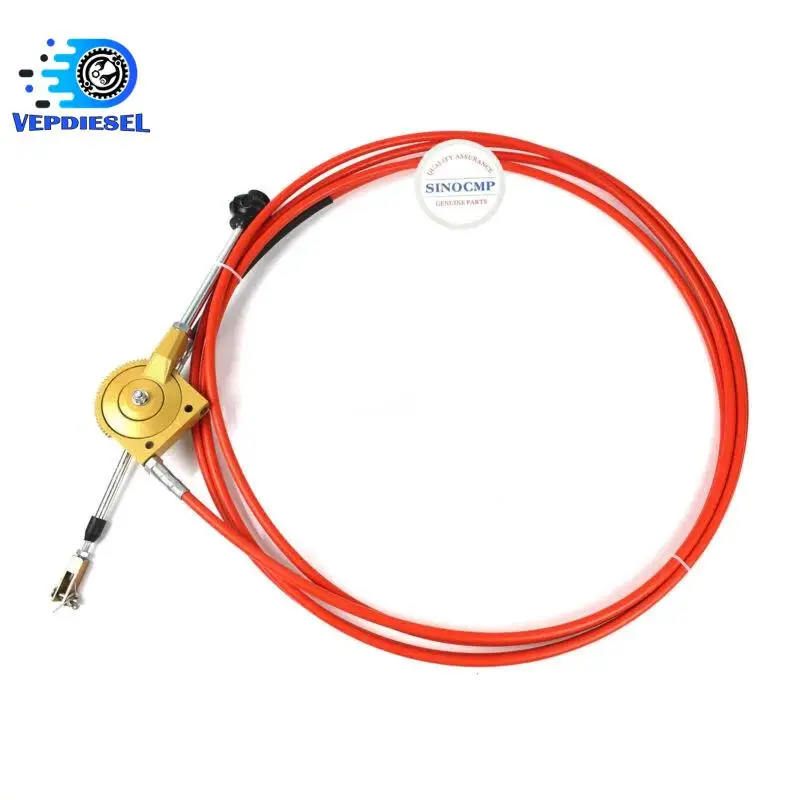 

1pc 157 Inch Throttle Handle Clutch Control Cable For Komatsu Hitachi Cat Kobelco Volvo Kato Sumitomo Excavator Accessories