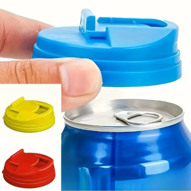 10/1pcs Beverage Can Cover Reusable Plastic Soda Cola Sealing Lids Standard Size Leakproof Can Protectors Drinkware Accessories