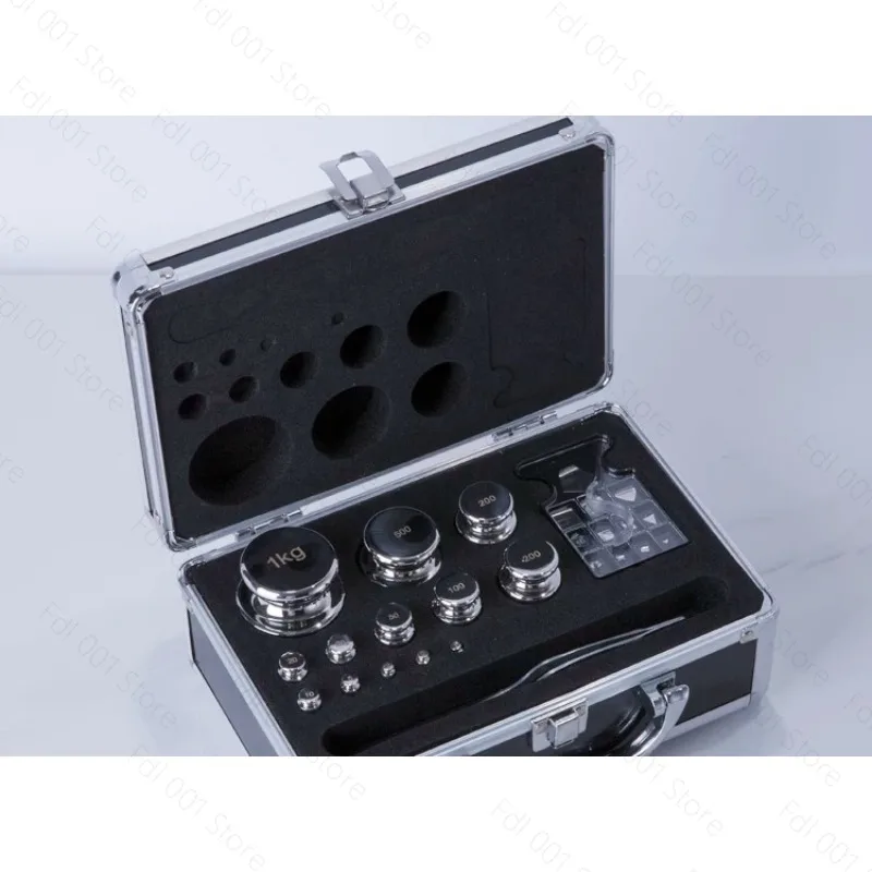 F1 Grade 23pcs 1mg-500g 304 Stainless Steel Digital Scale Calibration Weights Kit Set w Certificate, precision Packed