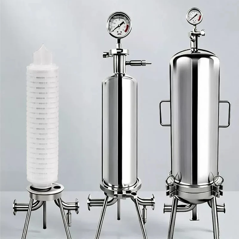 316L stainless steel sanitary grade microporous membrane precision filter Baijiu pharmaceutical chemical microbial sterilization