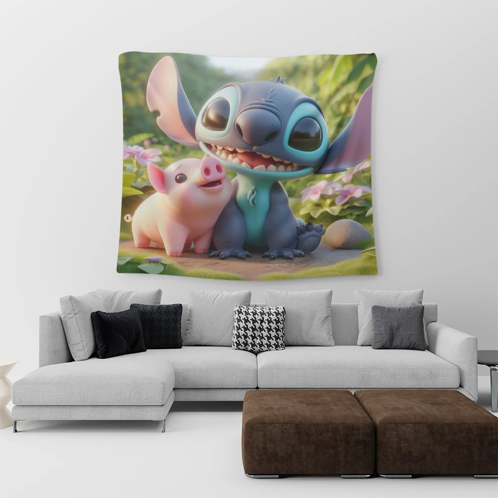 

Cartoon Stitch Wall Hanging Bedroom Living Room Decoration Photo Background Different Size and Various Designs Homes Children