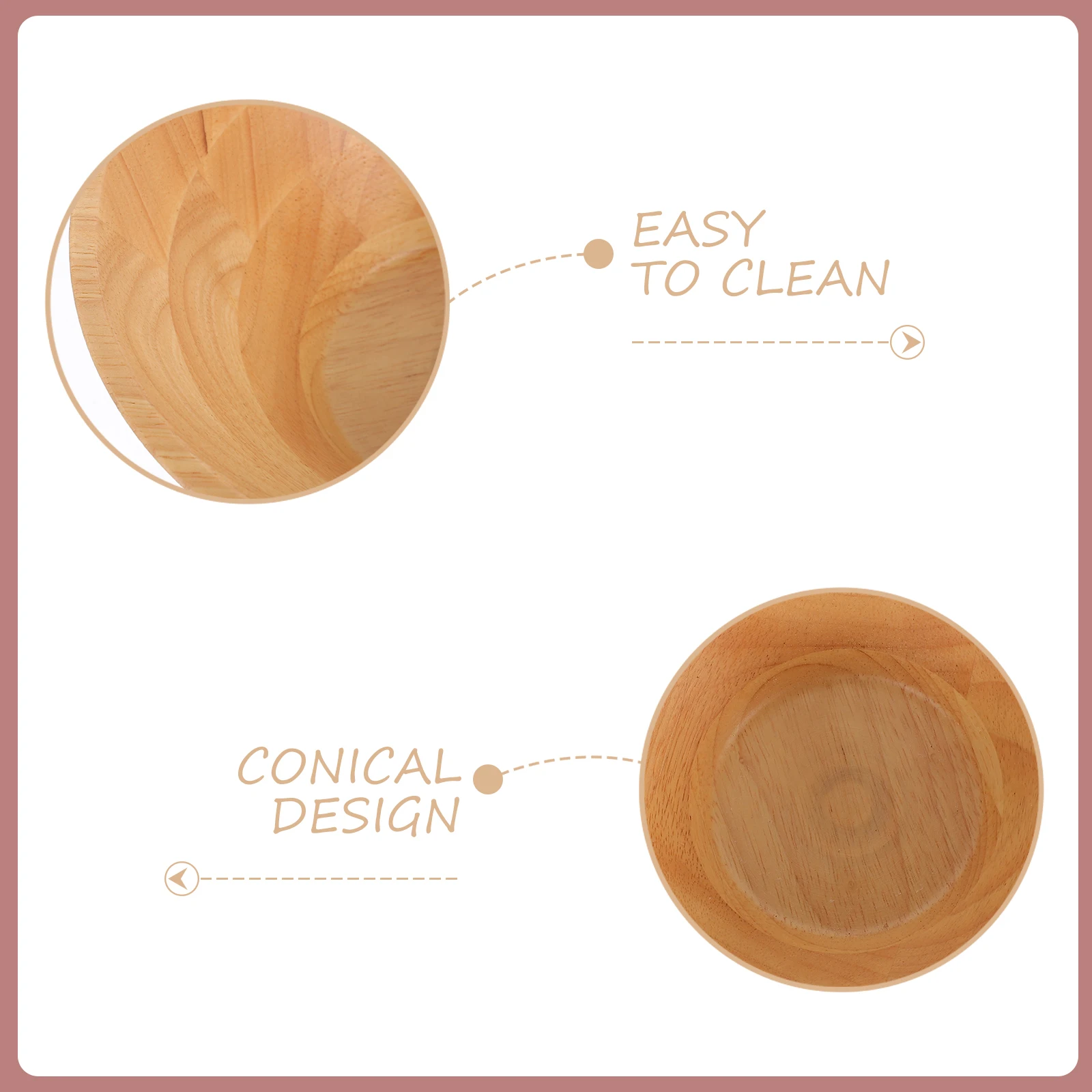 

Natural Wooden Cone Shaped Salad Serving Bowl Rustic Design Fruit Snack Rice Soup Bowl Salad Bowls Wood Serving Bowls Wood