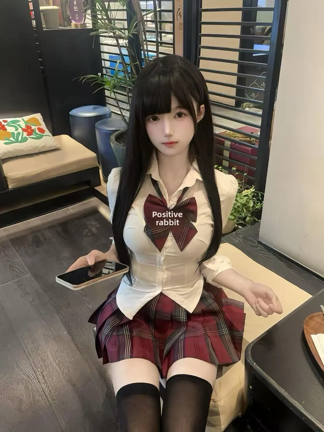 Original JK orm irt cintura ceñida Slim Fit School orm Set chica picante blanco irt hibisco falda roja conjunto de piezas de camiseta