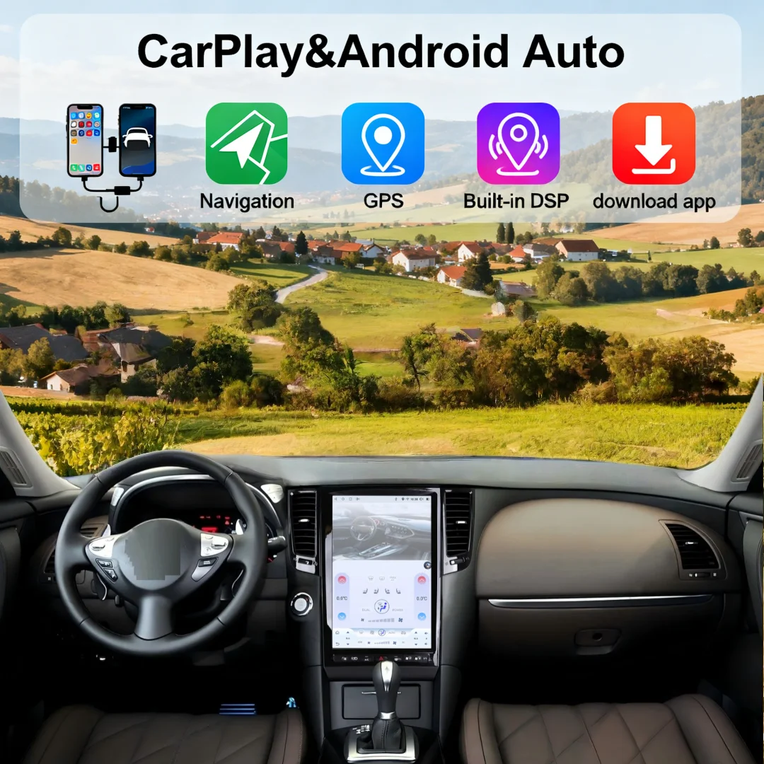 

14.5" Android 15 Screen For Infiniti FX35 FX37 FX45 FX50 QX70 2009-2016 Carplay Car Radio Multimedia GPS Navigation Video Player