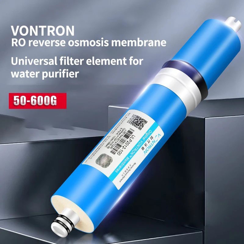 Vontron Brand Genuine 75 GPD Universal RO Membrane 1812-75 Water Purifier for Household Replacement filter element