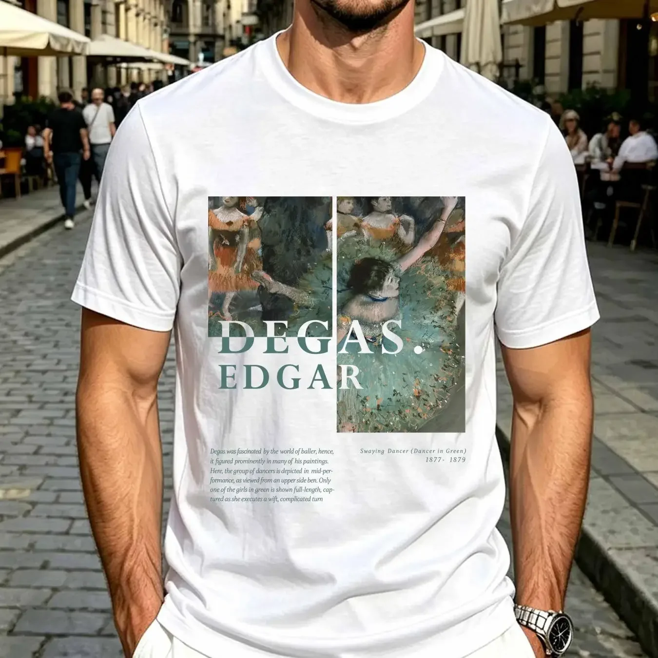 washed T Shirt Edgar Degas SweaT Swaying Dancer Art Collage Clothes Lover Aesthetic Fine long or short sleeves vintage Washed