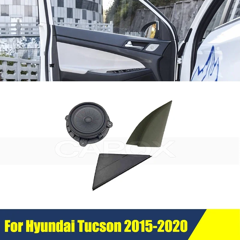 

Front Door Window Inner/Outer Triangle A Colum Cover Trim For Hyundai Tucson 2015-2020 Triangular Speaker Loudspeaker Trim