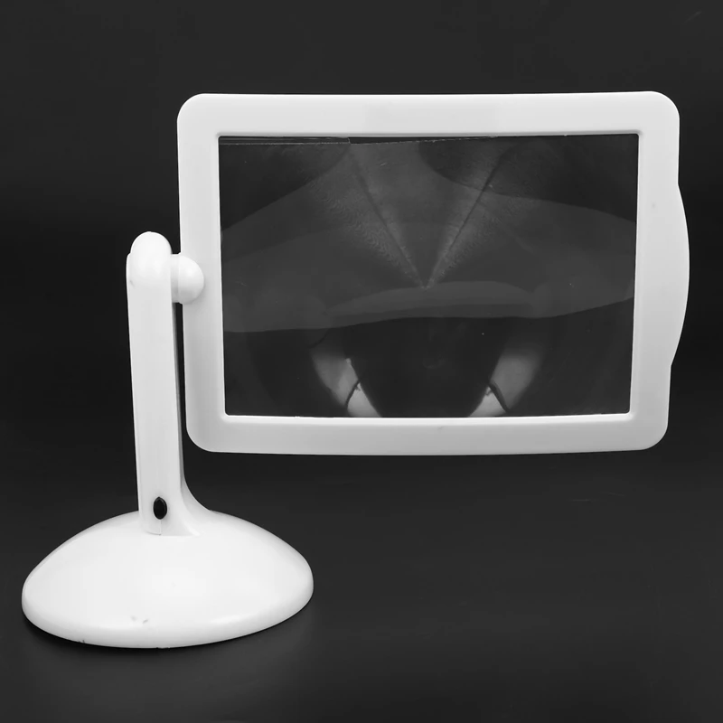 2Pcs Portable Desktop 3X Magnifier LED 180 Degree Rotatable Desk Lamp Lighting Loupe Reading Magnifier Glass For Reading
