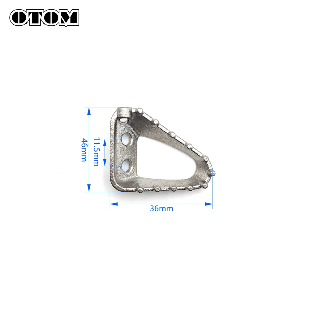 OTOM 2023 Motorcycle Standard Rear Foot Brake Lever Step Plate Peg Brake Pedal Tip Stainless Steel For KTM HUSQVARNA GASGAS Bike