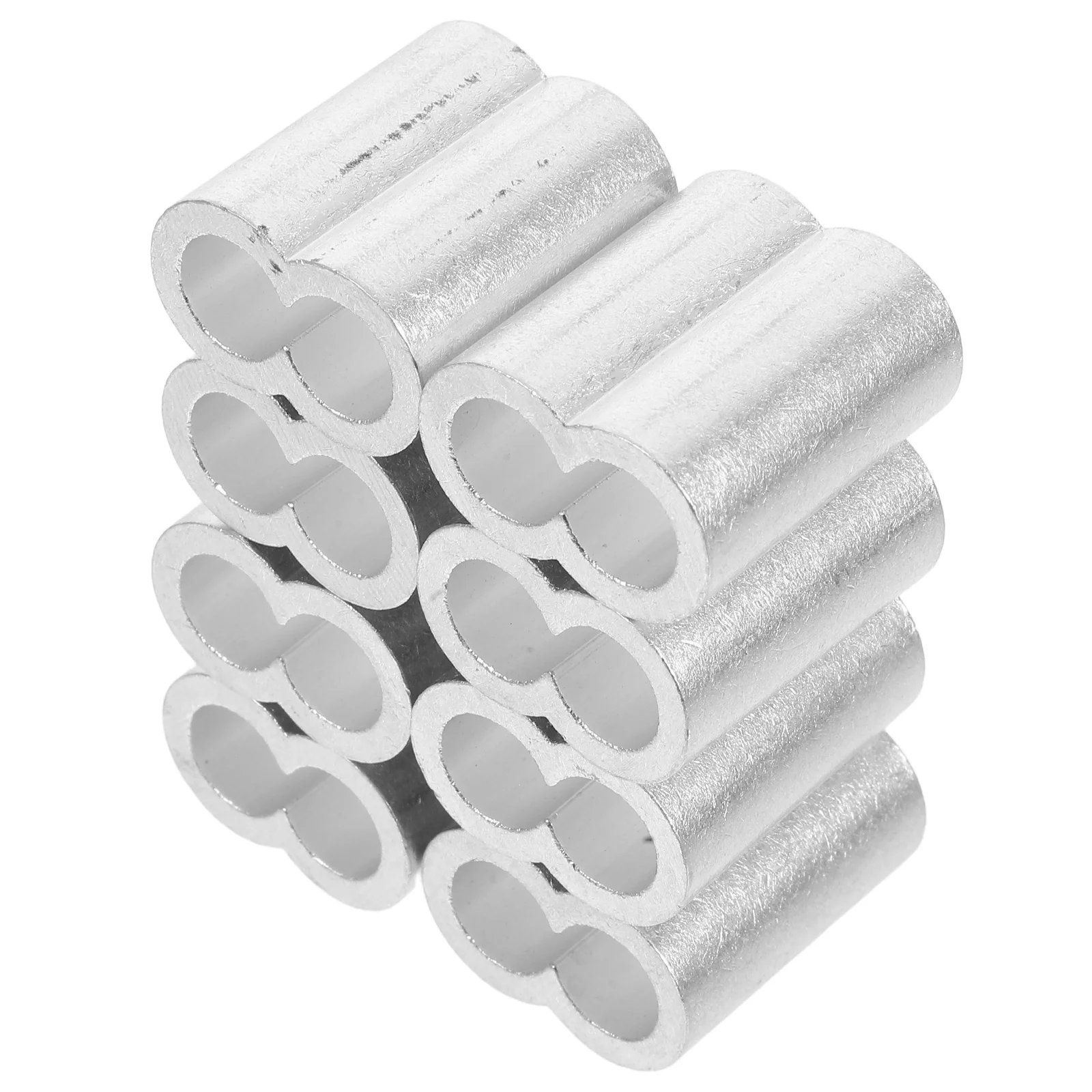 8 Pcs Cable Crimp Ferrule Wire Sleeve Rope End Protector Aluminum Aluminium Loop Crimping
