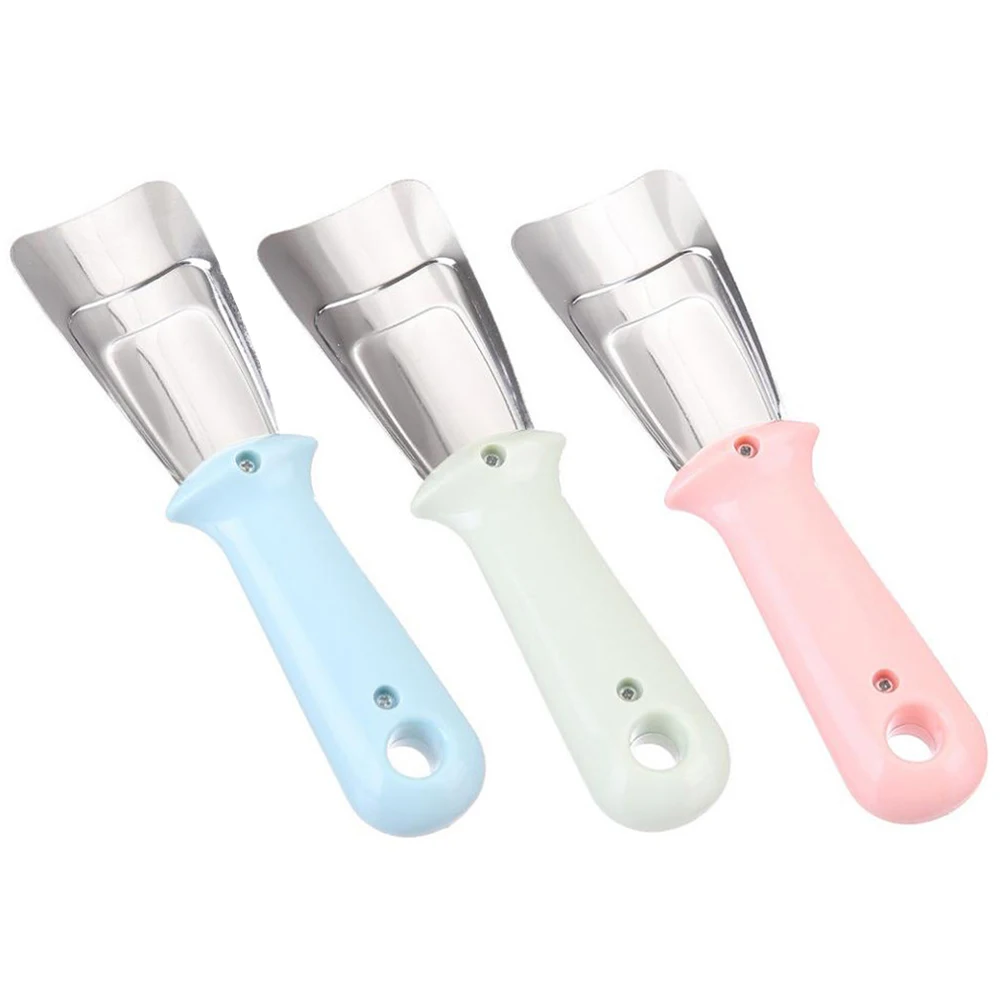 3pcs Stainless Steel Plastic Refrigerator Ice Shovel Ergonomic Deicing Tool Heavy Duty Ice Removal Scoop For Fridge Freezer